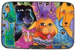 Monarque RFID Secure Armored Wallet, Laurel Burch Collection (Dogs and Doggies)