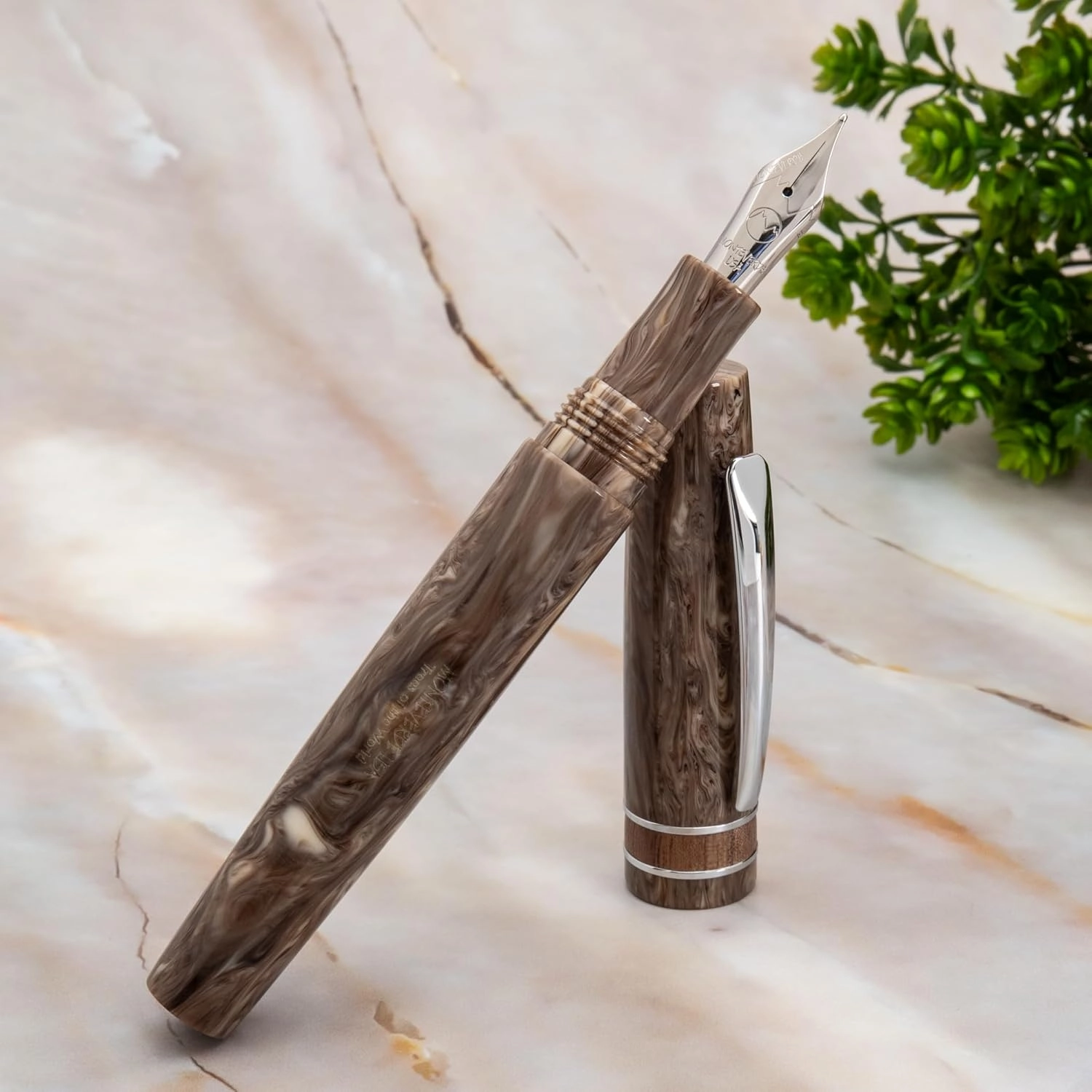 Monteverde Avenue of the Baobabs Fountain Pen (beige swirl) - M