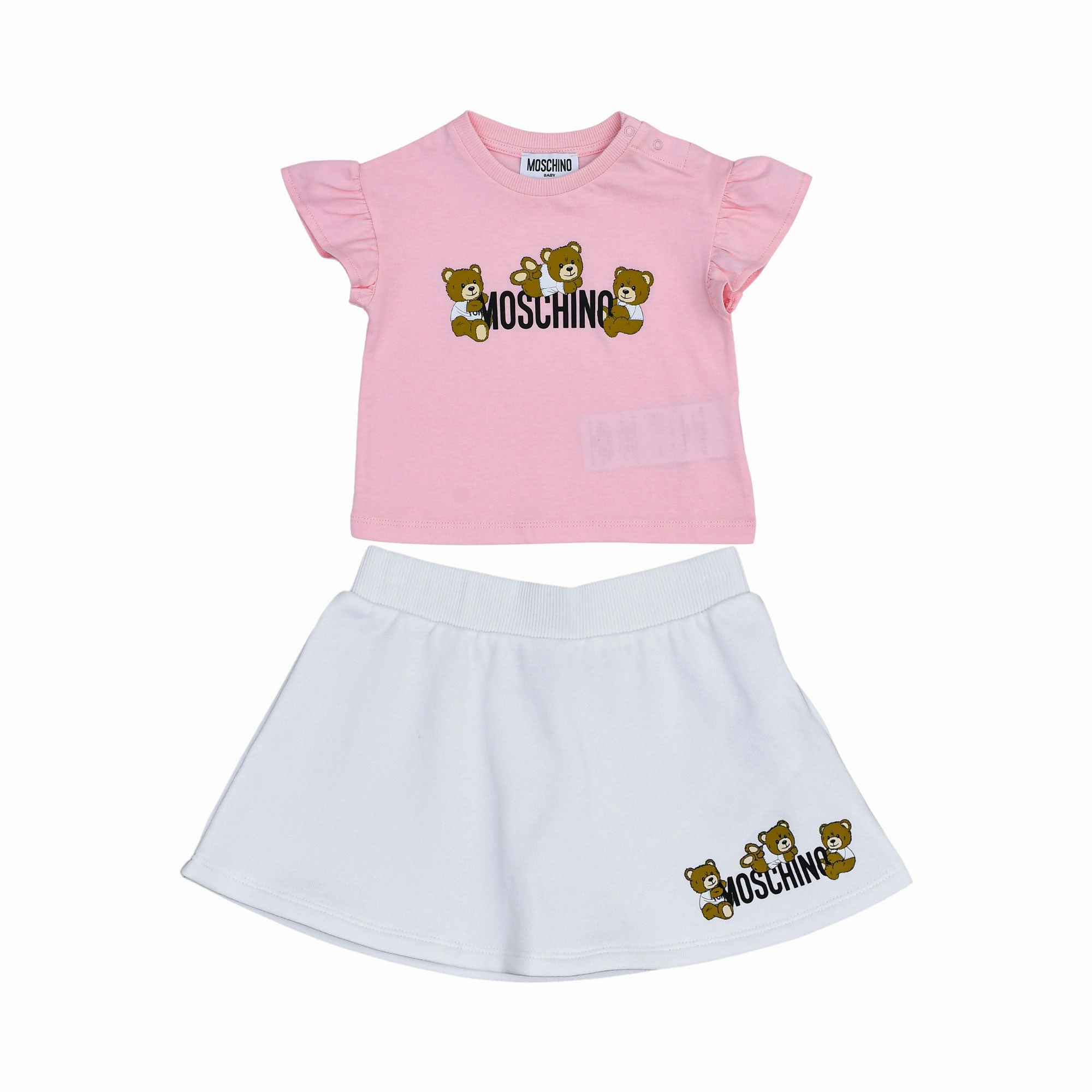 Moschino Kids Baby Girl's Sugar Rose Set of Top & Skirt