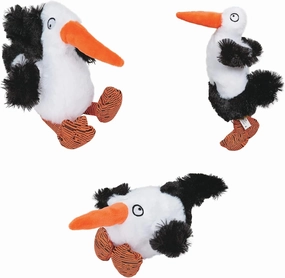 MPP Fun Silly Giggle Soft Plush Filled Stork Dog Toy Encourages Play Great to Cuddle (Full Set - All 3 Storks)