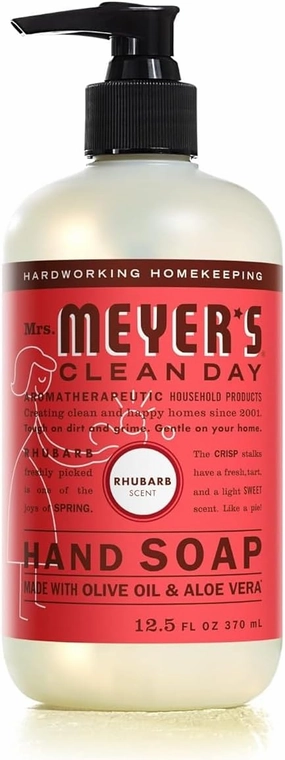 Mrs. Meyer's Liquid Hand Soap Rhubarb 12.5 OZ (Pack of 6)