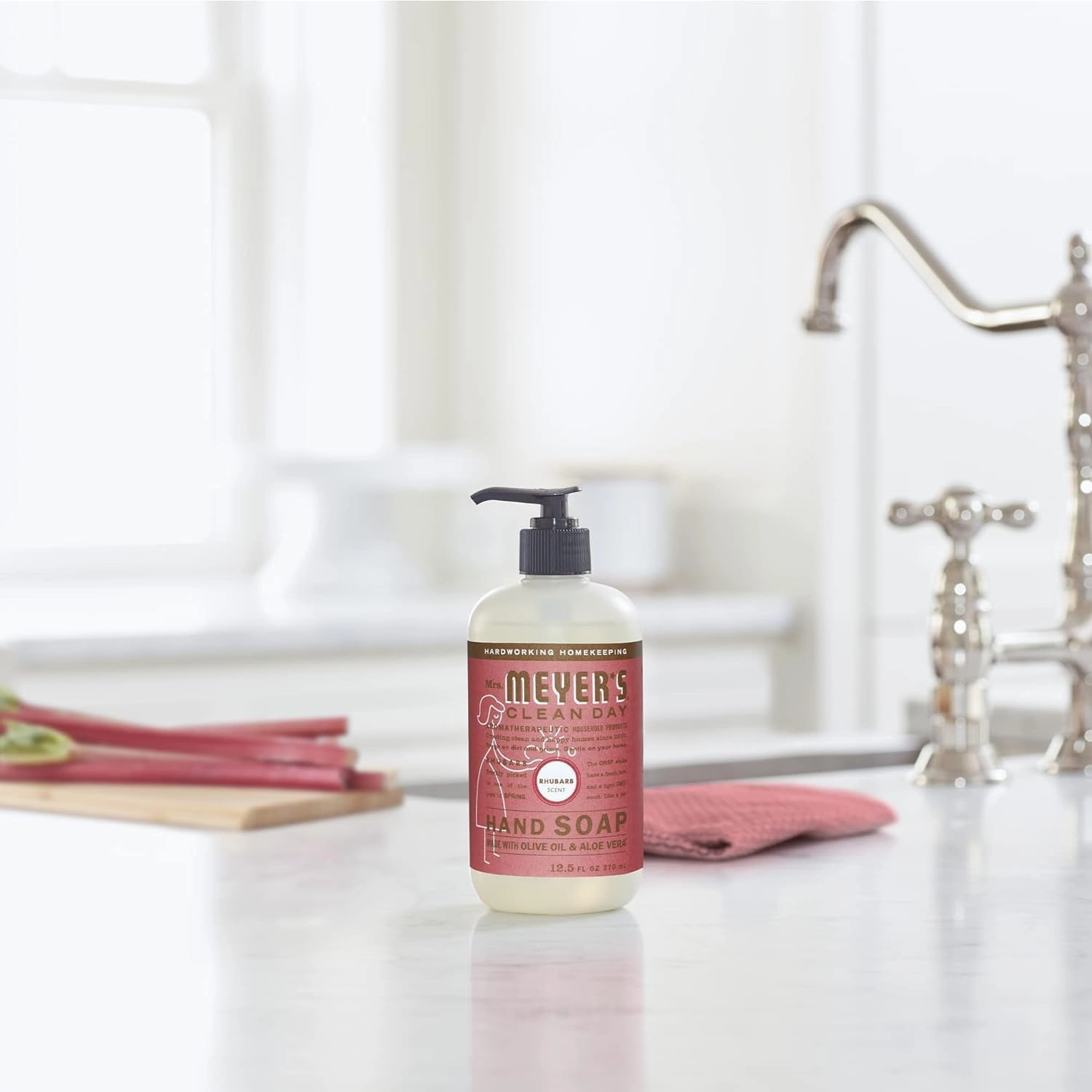 Mrs. Meyer's Liquid Hand Soap Rhubarb 12.5 OZ (Pack of 6)