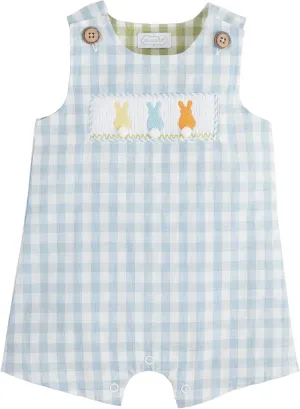 Mud Pie Baby Boys Children's Gingham Bunny Jon Jon