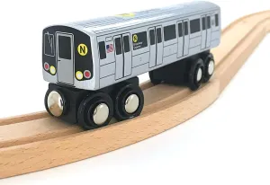 Munipals MP01-110N Wooden Subway Train New York City MTA NYC- N 7th Broadway Express R46