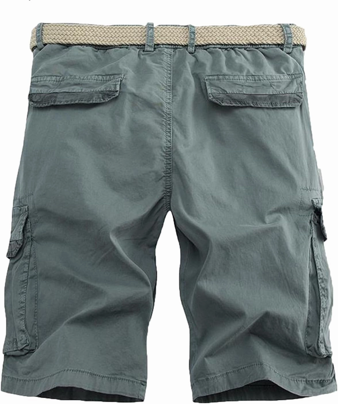 Muscularfit Elastic Waist Baggy Cargo Shorts Men 2024 Trendy Multi Pocket Cotton Shorts Lightweight Sport Workout Gym Shorts