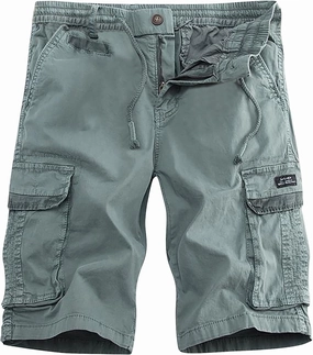 Muscularfit Elastic Waist Baggy Cargo Shorts Men 2024 Trendy Multi Pocket Cotton Shorts Lightweight Sport Workout Gym Shorts