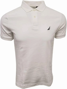 Nautica Men's Slim Fit Short Sleeve Solid Soft Cotton Polo Shirt