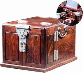 Necklace Organiser Jewelry Boxes Storage Velvet Drawer Bracelet Earrings Display Stand Wood Jewelry Box Organizer With Mirror Ring Necklace Earring Jewellery Box Necklace Jewellery Box(Type-E)