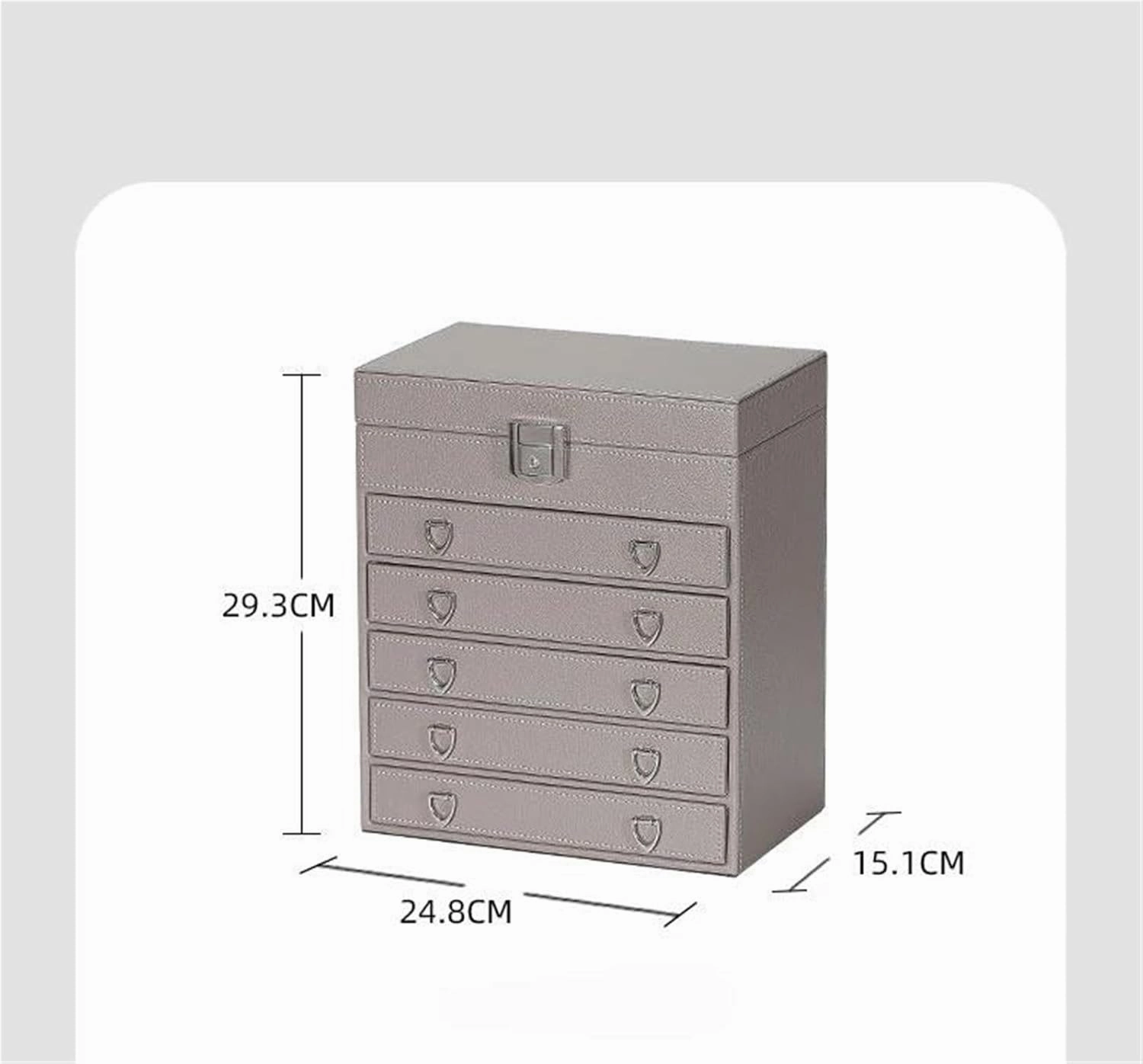 Necklace Organiser Organizer Bangles Tray Display Portable Women Accessories Storage Drawer Jewelry Box Velvet Ring Necklace Earrings Jewelry Boxes（27*19*33cm） Earring Jewellery Box Necklace Jewellery
