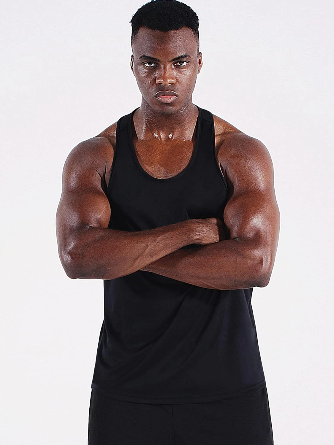 NELEUS Men's 3 Pack Running Tank Top Dry Fit Y-Back Athletic Workout Tank Tops