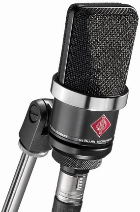 Neumann TLM 102 Condenser Microphone Bundle with Boom Stand, Headphones, Pop Filter, Mic Cable, and Polishing Cloth - Black