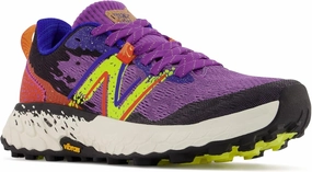 New Balance Women's Fresh Foam X Hierro v7, Size: 9 Width: D Color: Mystic Purple/Poppy/Lemonade