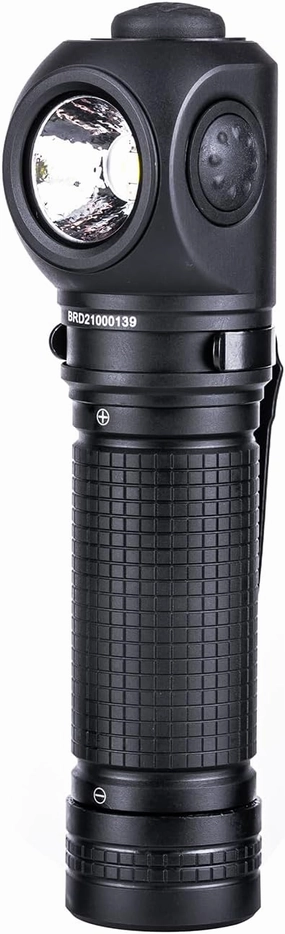 NEXTORCH P10 Tactical Flashlight, 1400 Lumens Rechargeable Right Angle Flashlight with Red and Blue Lights & Strobe & IPX8 for Search Patrols, ID Checks, Safety Warnings, Beacons, Daily Use