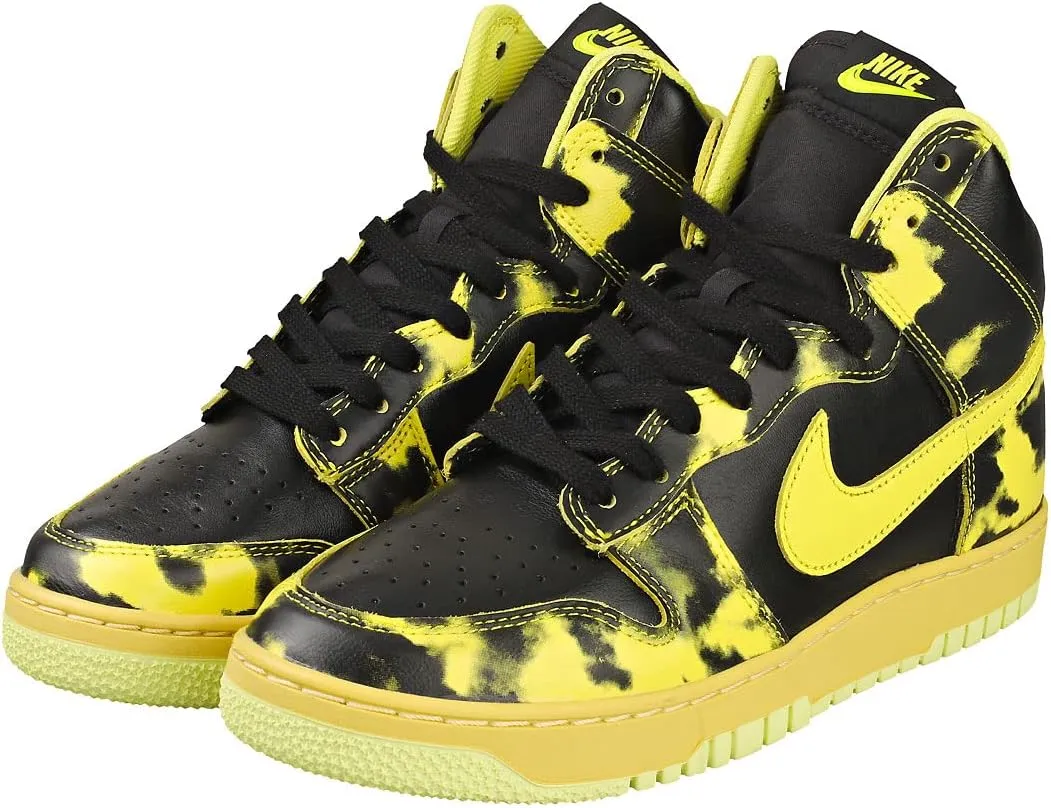 Nike Men's Dunk High EMB Lakers Black/Opti Yellow/Court Purple/Wht (DH0642 001)
