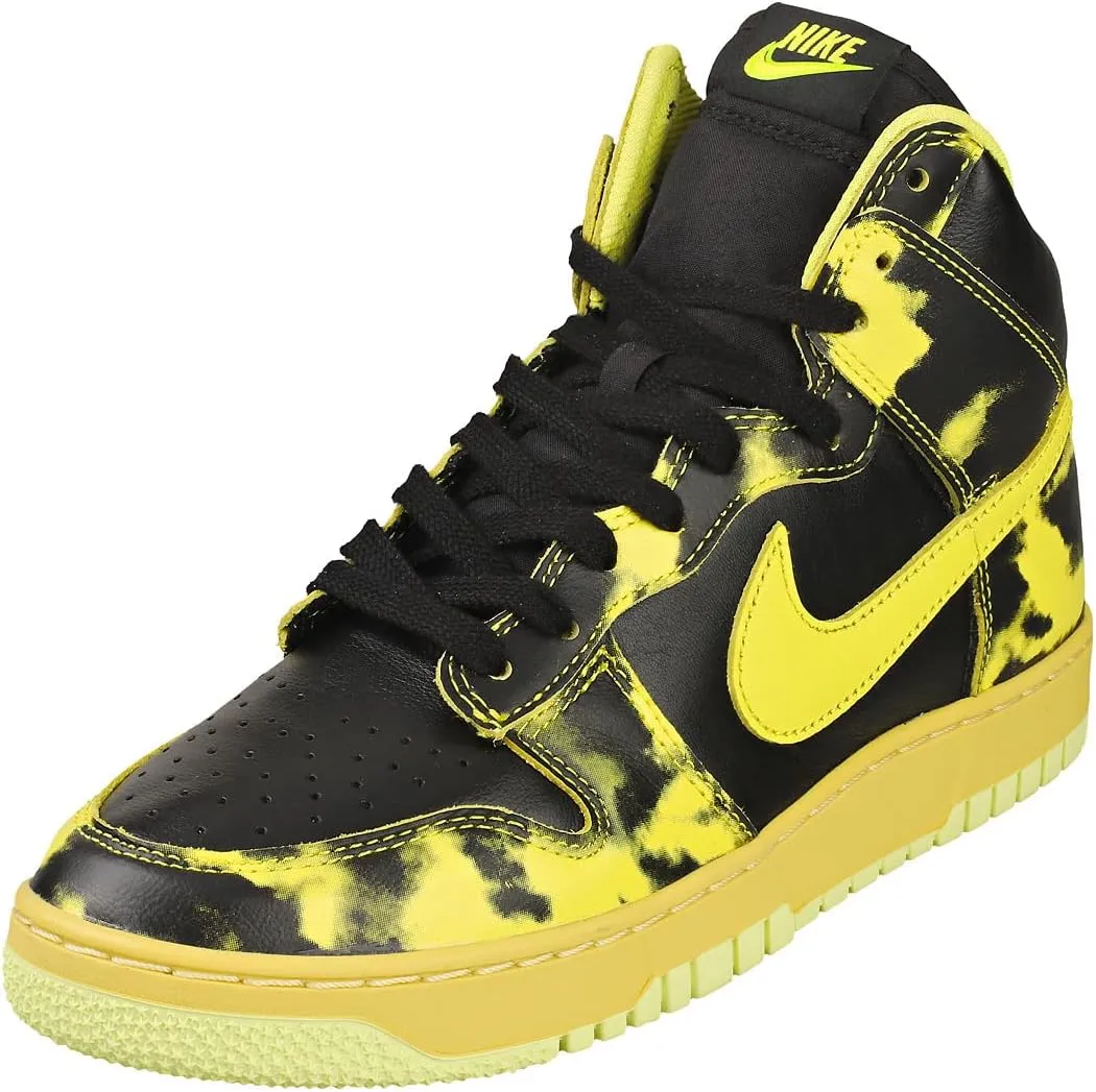 Nike Men's Dunk High EMB Lakers Black/Opti Yellow/Court Purple/Wht (DH0642 001)