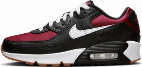 Nike Air Max 90 LTR Big Kids’ Shoes (CD6864-024, Black/Team Red/Gum Light Brown/White) Size 3.5