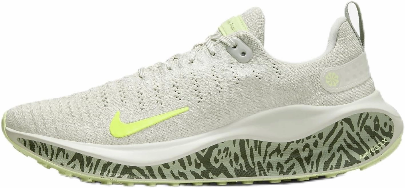 Nike InfinityRN 4 Premium Women's Road Running Shoes (DZ3720-001, Light Bone/Barely Volt/Cargo Khaki/Volt) Size 7.5
