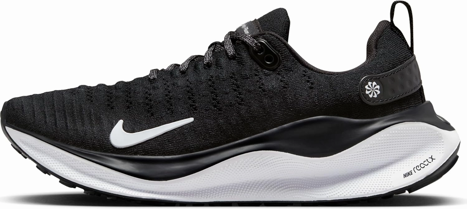 Nike InfinityRN 4 Women's Road Running Shoes (DR2670-001, Black/Dark Grey/White) Size 5.5