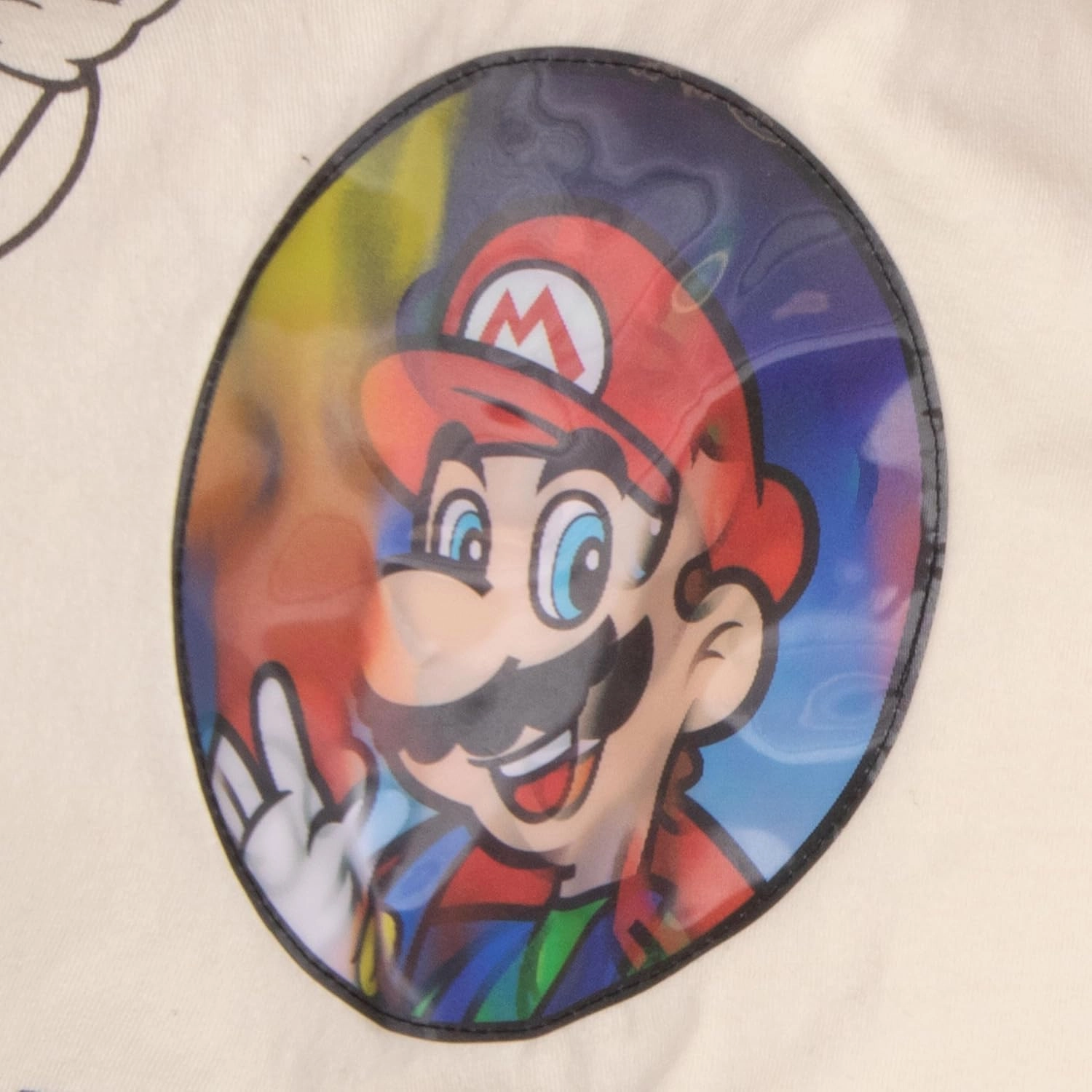 Nintendo Super Mario Bros Boys Short Sleeve T-Shirt & Shorts Set with Lenticular Image Changing Patch, 2-Piece Gamer Outfit