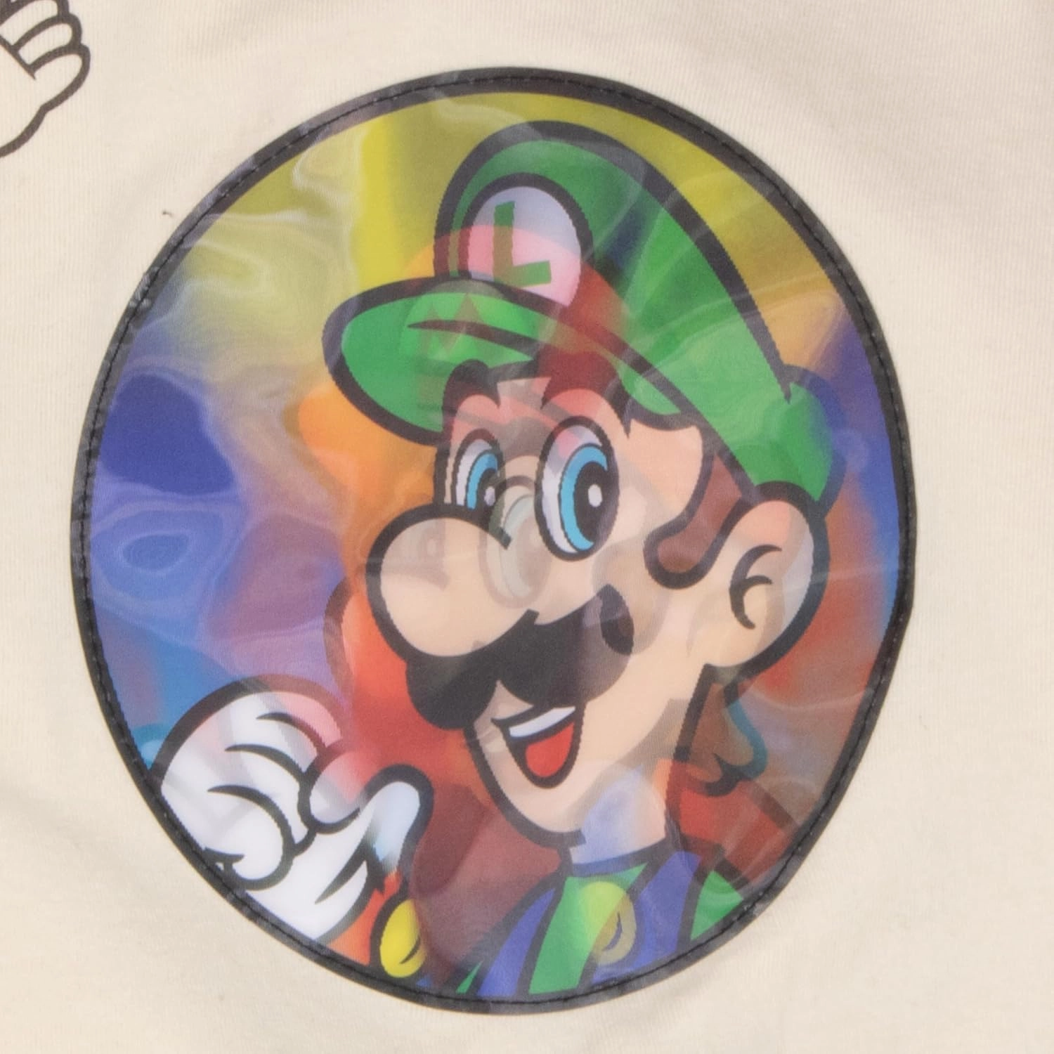 Nintendo Super Mario Bros Boys Short Sleeve T-Shirt & Shorts Set with Lenticular Image Changing Patch, 2-Piece Gamer Outfit