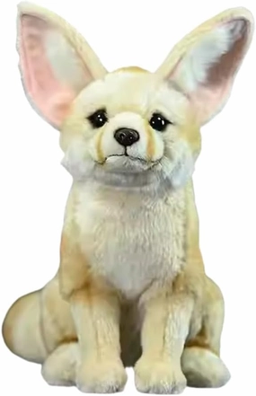 Nohito 10.2'' Lifelike Fennec Fox Stuffed Animal Realistic Sitting Fox Plush Toy Soft Stuffed Cuddly Fennec Fox Plushie Doll