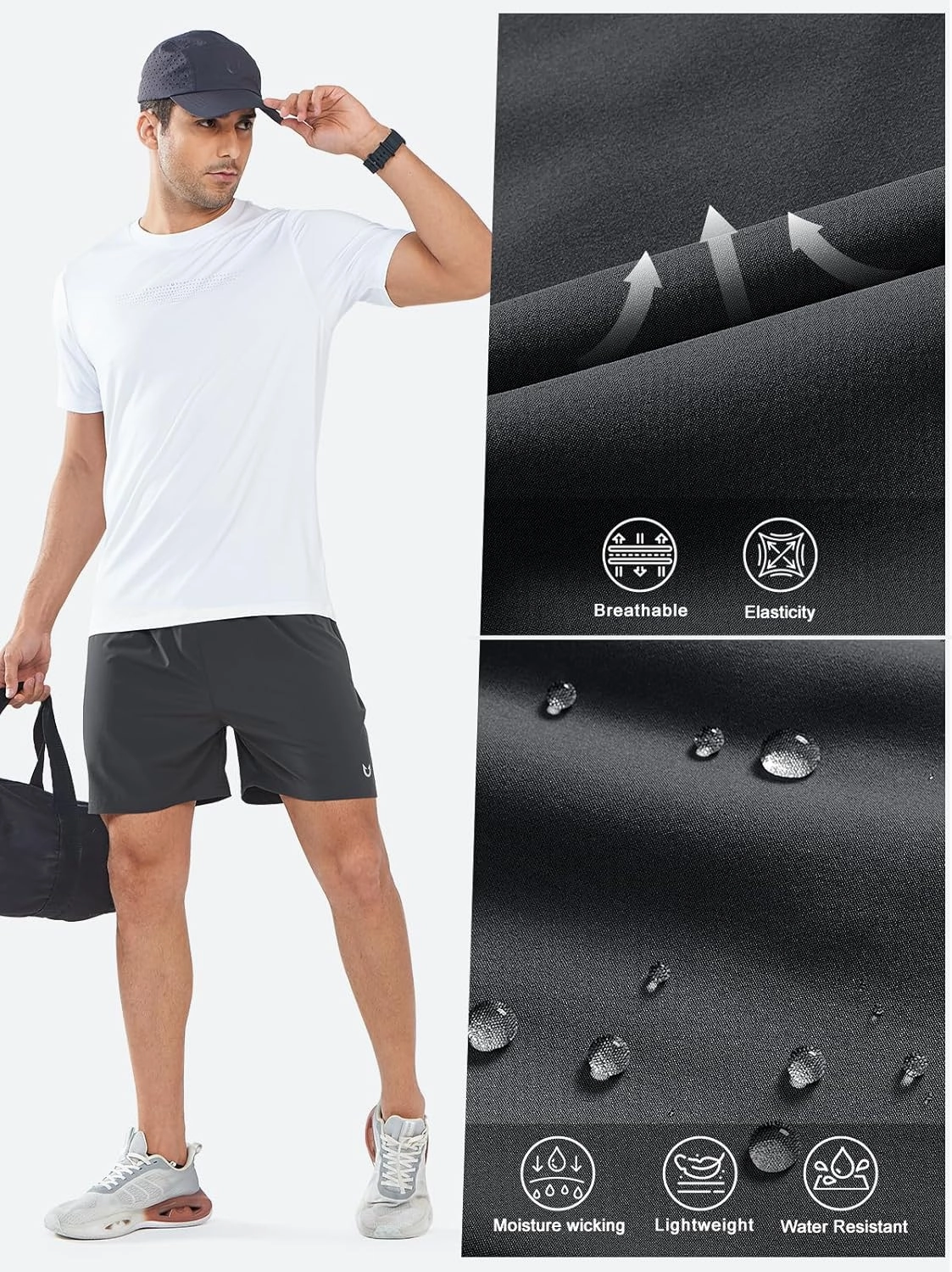 NORTHYARD Men's Athletic Running Shorts Quick Dry Workout Shorts Lightweight Sports Gym Basketball 7"/ 9"/ 5" Hiking Tennis