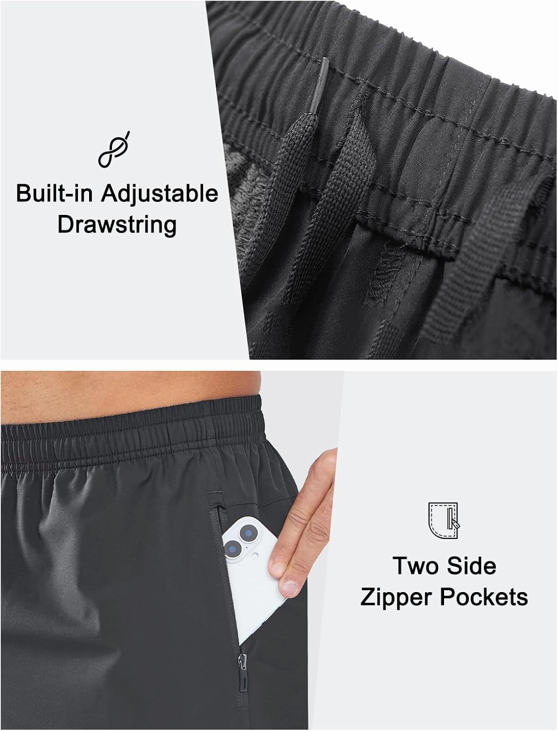 NORTHYARD Men's Athletic Running Shorts Quick Dry Workout Shorts Lightweight Sports Gym Basketball 7"/ 9"/ 5" Hiking Tennis
