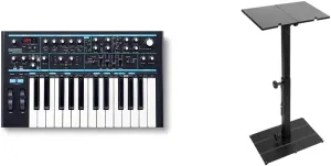 Novation Bass Station II Analogue Monosynth   On-Stage KS6150 Compact MIDI/Synth Utility Stand