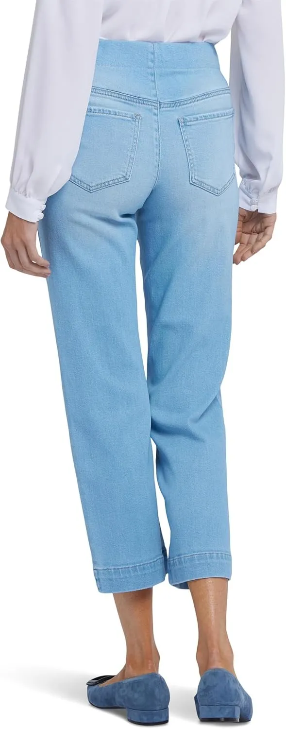 NYDJ Women's Bailey Relaxed Straight Ankle Pull-on Jeans