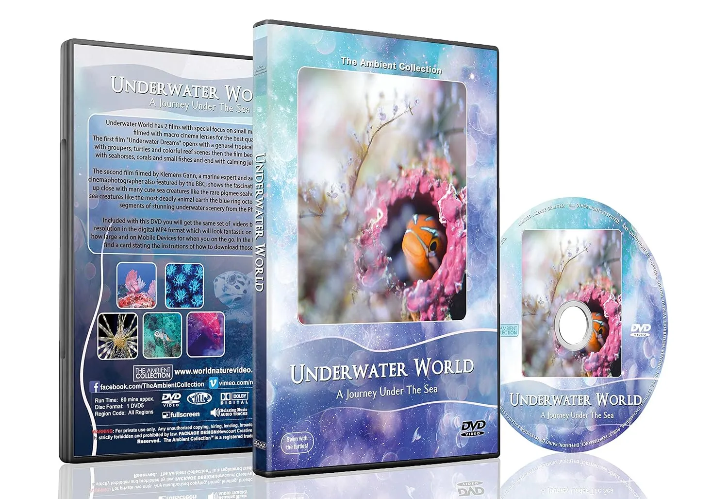 Ocean DVD - Underwater World - Nature's Unforgettable Reef Scenery of Sea Life and Marine Creatures
