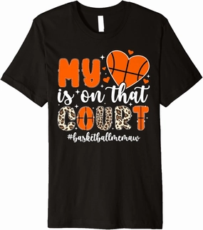 On That Court Basketball Memaw Of A Basketball Player Memaw Premium T-Shirt