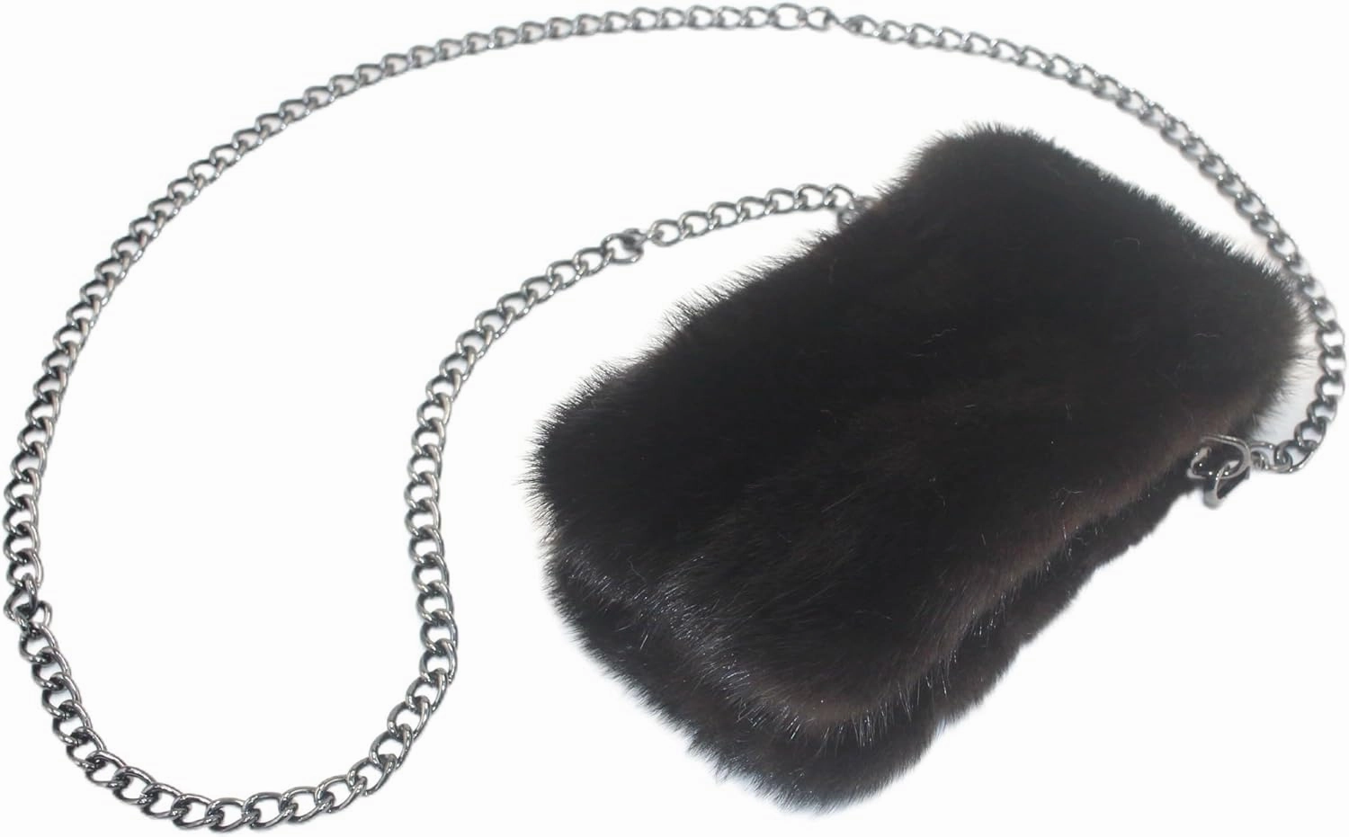 Opulent Danish Mink Fur Elegance Handbag with Genuine Sheepskin Lining - Ethical Luxury, Spacious Sophistication