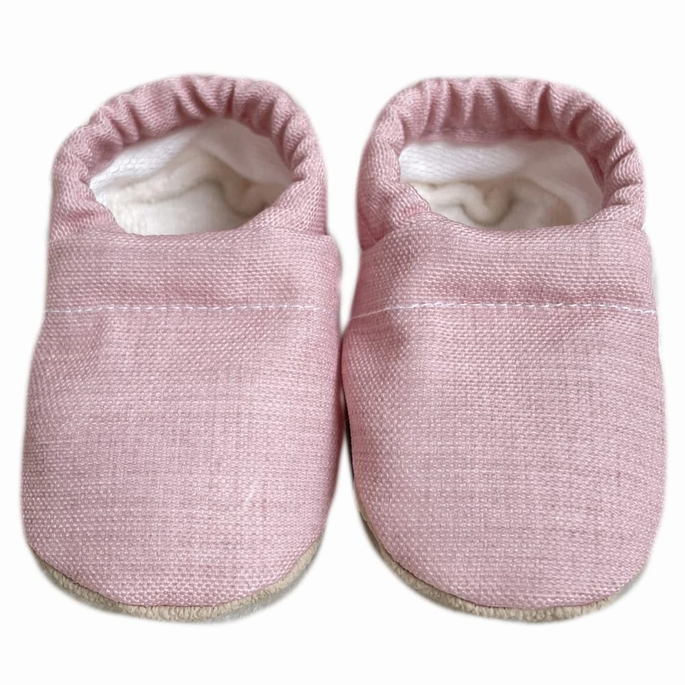 Organic Soft Sole baby shoes | First Walkers Crib Shoes | Pull on soft sole Infant Shoes | Lightweight Soft Sole Crib Shoes Toddler Shoes (Roo) (Size 1 (0 – 6 Months))