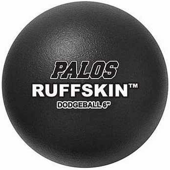Palos RuffSKIN 6" Black Dodgeballs - Set of 6-2 Yr. Guarantee