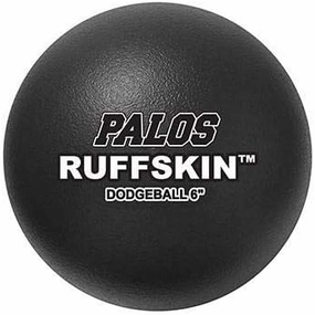 Palos RuffSKIN 6" Black Dodgeballs - Set of 6-2 Yr. Guarantee