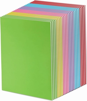 Paper Junkie 24 Pack Blank Books for Kids To Write Stories - A4 Colorful Notebooks Bulk - Unlined Travel Journals Scrapbooks for Students Sketching (8.5x11 in)