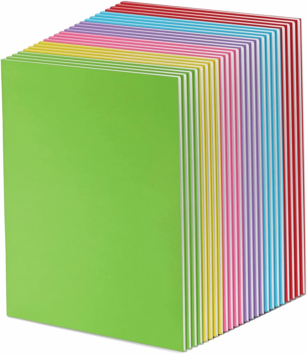 Paper Junkie 24 Pack Blank Books for Kids To Write Stories - A4 Colorful Notebooks Bulk - Unlined Travel Journals Scrapbooks for Students Sketching (8.5x11 in)
