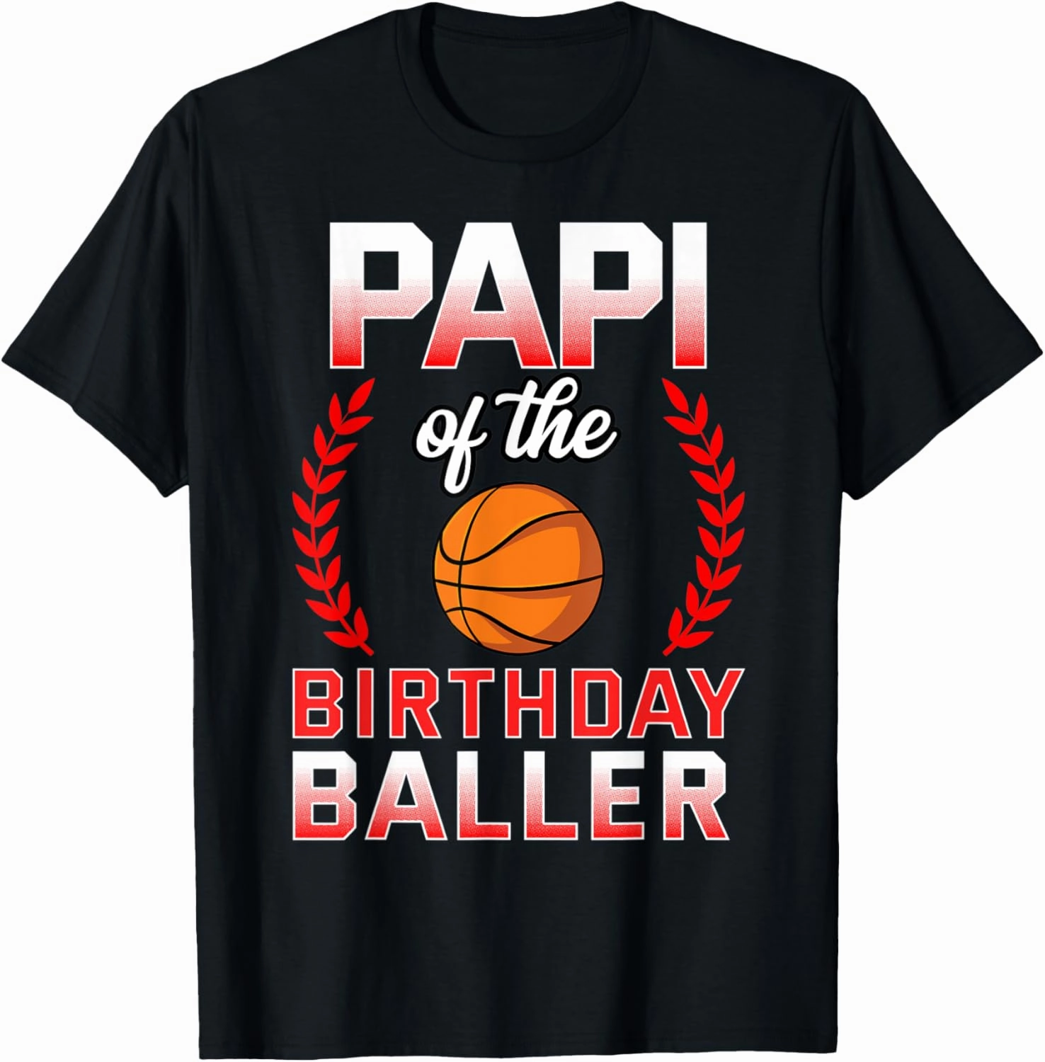 Papi Of The Birthday Boy Basketball Bday Celebration T-Shirt