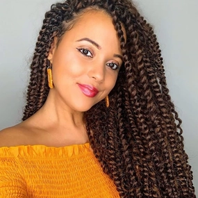 Passion Twist Hair 30 Inch: Water Wave Crochet Hair for Black Women-Long Bohemian Passion Twists Braiding Hair Extensions (30#, 30 inch)