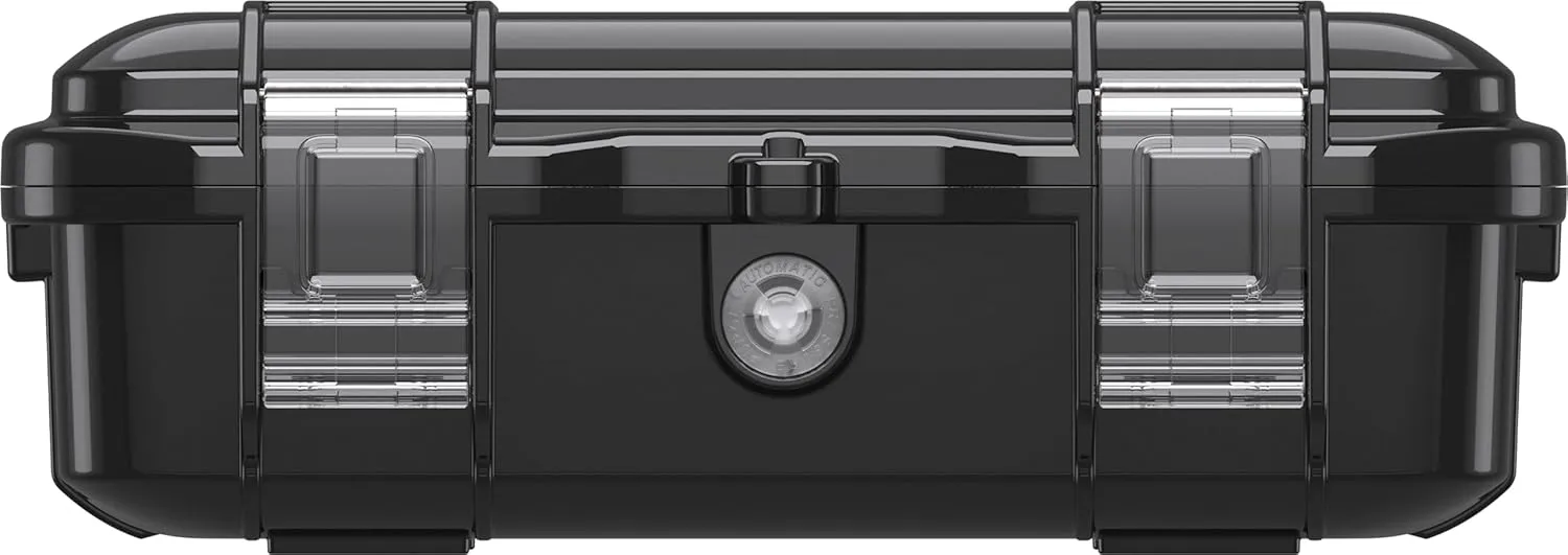Pelican M50 Micro Case - Waterproof Case (Dry Box, Field Box) for iPhone, GoPro, Camera, Camping, Fishing, Hiking, Kayak, Beach and More (Black)