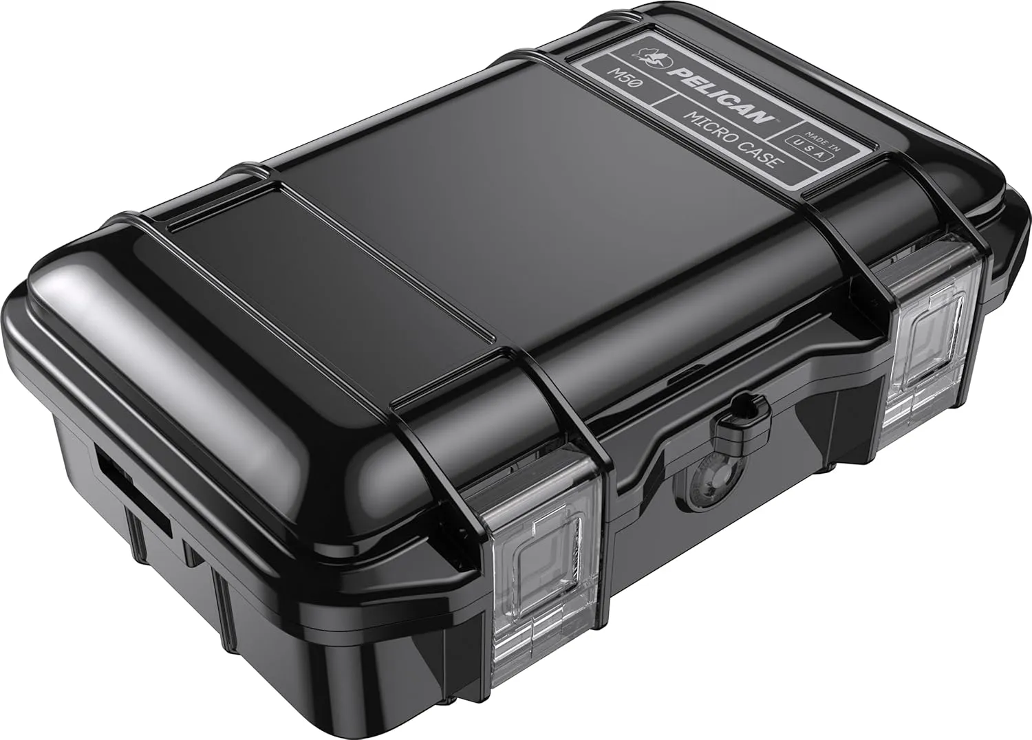 Pelican M50 Micro Case - Waterproof Case (Dry Box, Field Box) for iPhone, GoPro, Camera, Camping, Fishing, Hiking, Kayak, Beach and More (Black)
