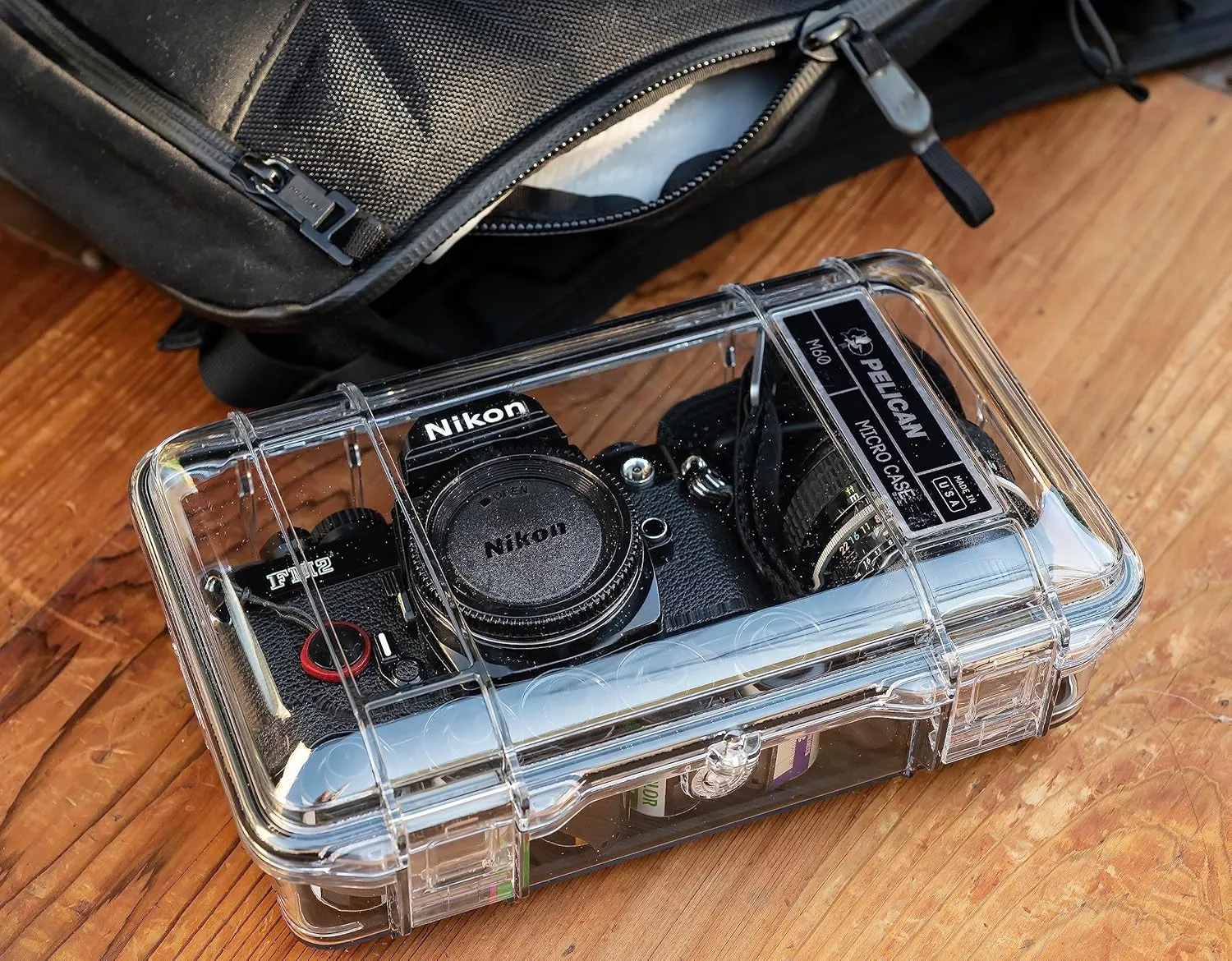Pelican M50 Micro Case - Waterproof Case (Dry Box, Field Box) for iPhone, GoPro, Camera, Camping, Fishing, Hiking, Kayak, Beach and More (Black)