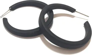 Phoenix Hoop Earrings, Lightweight & Hypoallergenic, Handmade Jewelry for Women, Round Circle Earrings, USA Made, Vintage Lucite Acrylic, 1.5” (37mm) Diameter