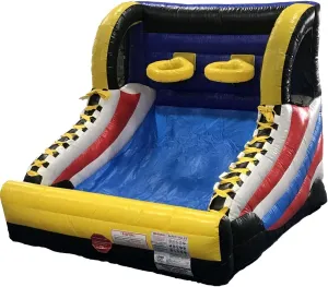 Pogo Bounce House Basketball Hoop Inflatable for Adults and Kids, Mini Hoop Arcade Style Game for Poolside & Outdoor Party, Backyard Toys, (2) Hoops, (2) Balls, Blower, and Stakes, 9' L x 10' W x 8' H