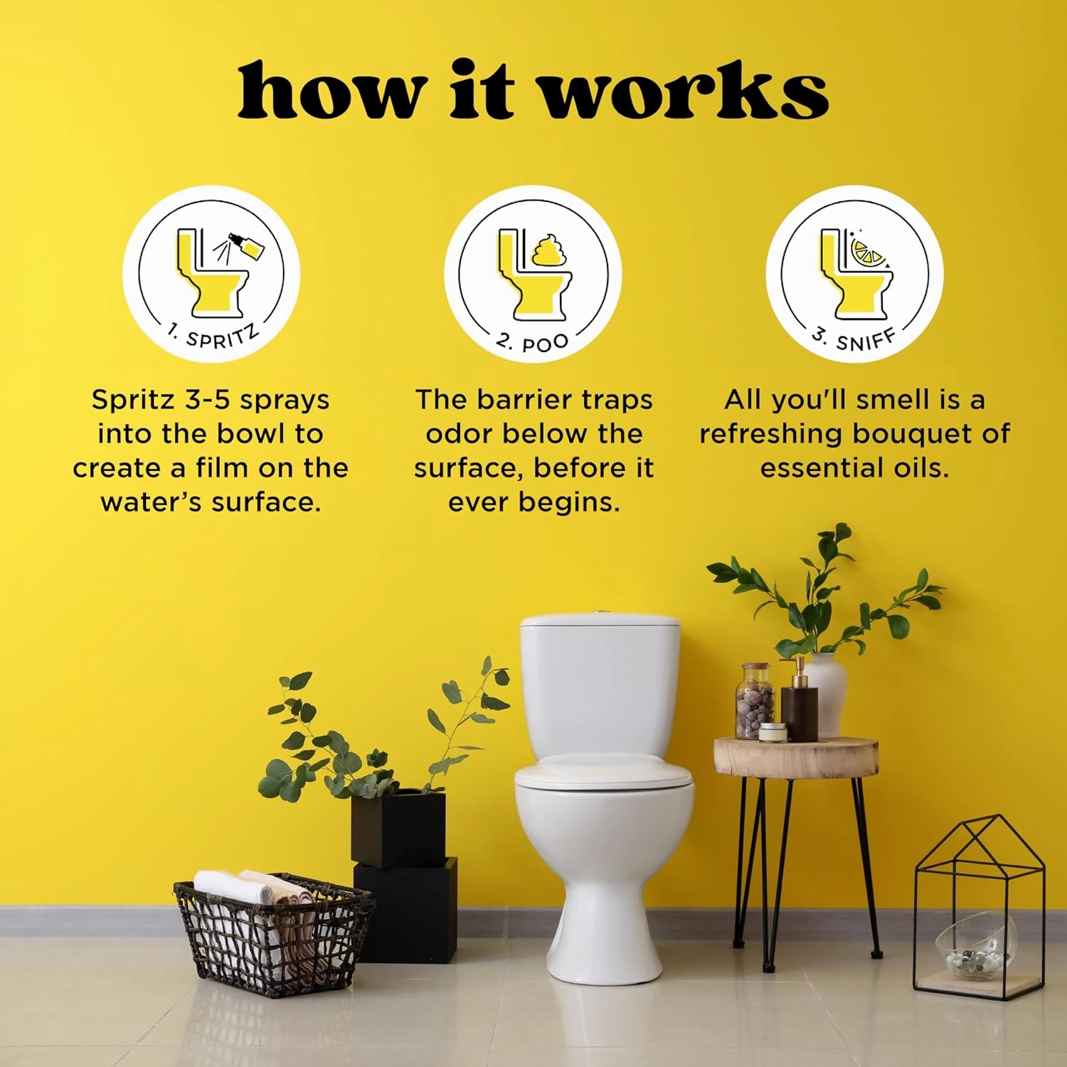Poo-Pourri Before-You-Go Toilet Spray, Original Citrus, Refill Bottle 16 Fl Oz - Lemon, Bergamot and Lemongrass