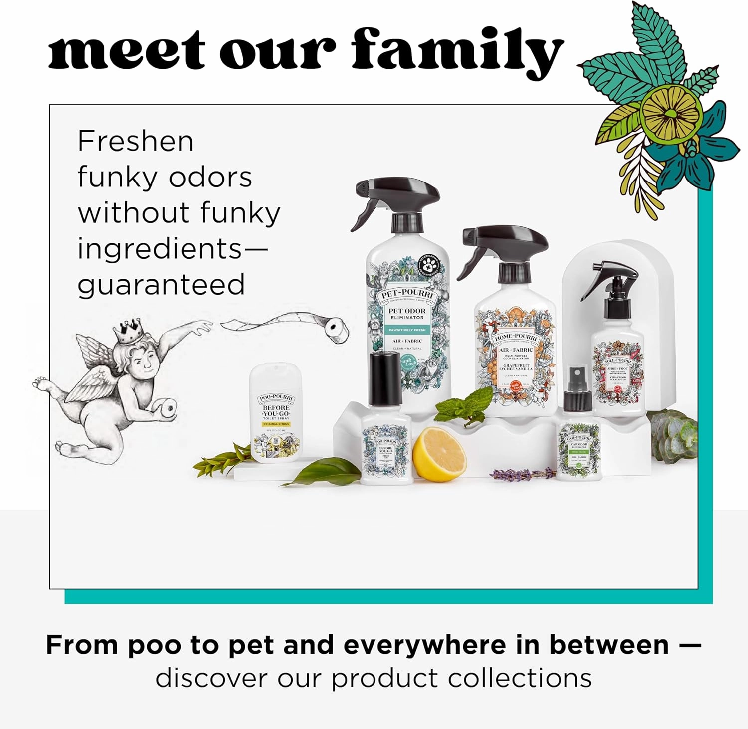 Poo-Pourri Before-You-Go Toilet Spray, Original Citrus, Refill Bottle 16 Fl Oz - Lemon, Bergamot and Lemongrass