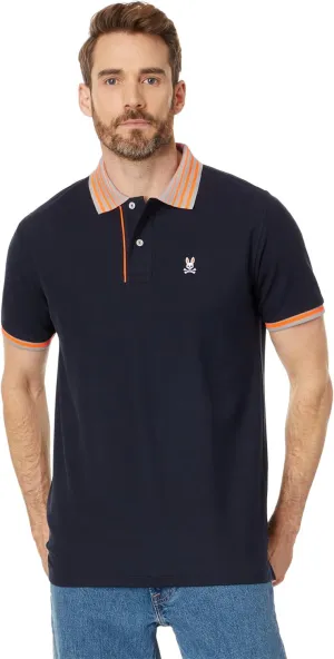 Psycho Bunny Norris Pique Polo Navy MD (US Men's 5)