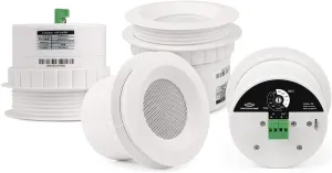 Pure Resonance Audio C3 3" Micro Ceiling Speakers with Easy-Mounting Ring (4-Pack)