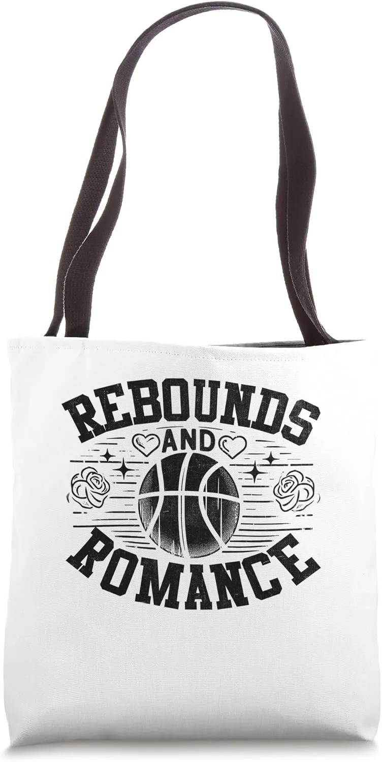 Rebounds And Romance Basketball Player Baller Hoop Tote Bag