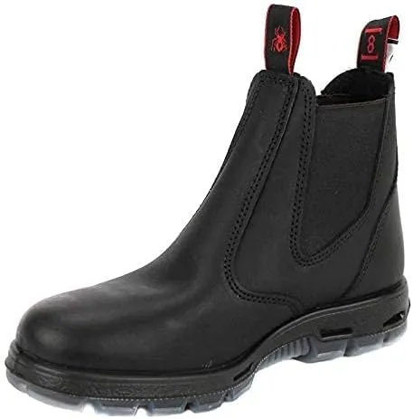 Red Back Boots UBBK Black Soft Toe Size